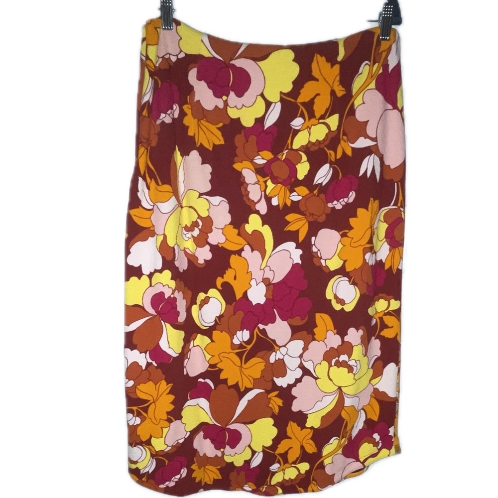ANTHROOLOGIE MAEVE Button-Front Cutout Midi Skirt - Picture 7 of 17
